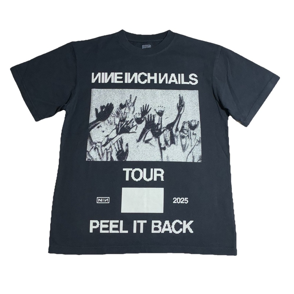 Nine Inch Nails T Shirt S Black Inverted Crowd Peel It Back Tour Merch NEW *spot